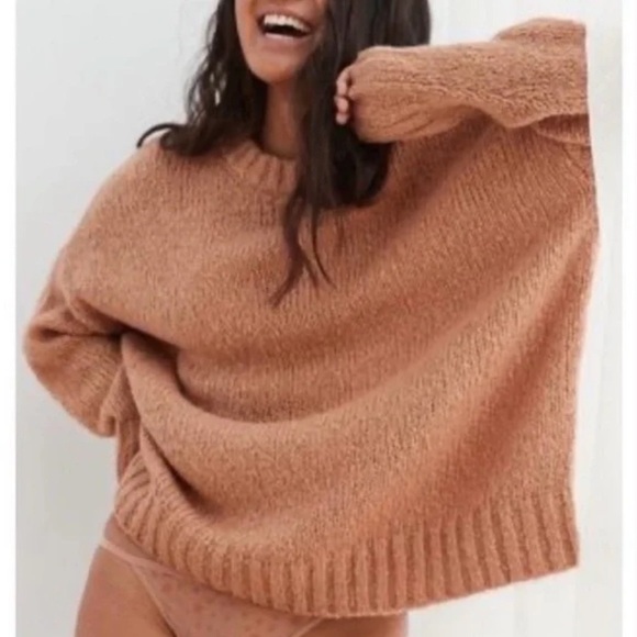 Aerie Chunky Knit Oversized Sweater Women’s Sz small - Picture 1 of 12
